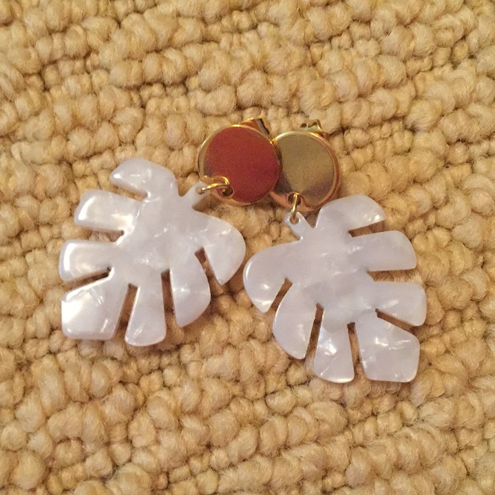 Palm Leaf Earrings